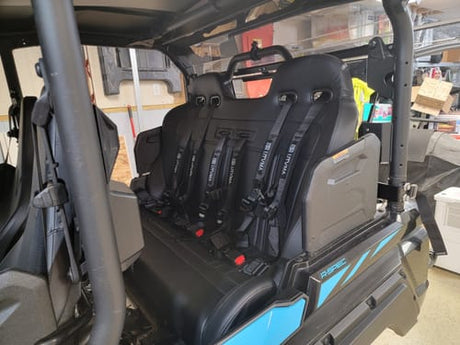 Photo of Yamaha Wolverine X4 Rear Bench Seat (2018-2025) W Harnesses by UTV Mountain Accessories - Premium Seats & Accessories for UTVs / Side by Sides