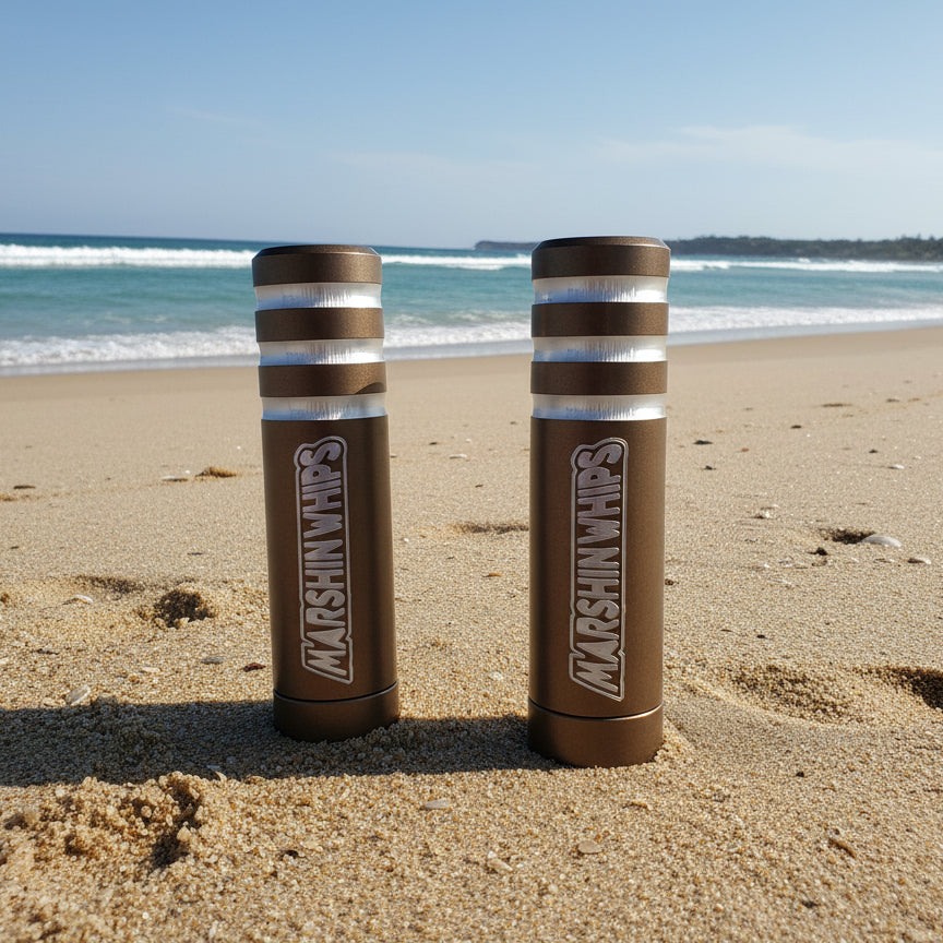 Photo of Game Changer LED Whip Set - Premium Bronze by Marshin Whips - Premium for UTVs / Side by Sides