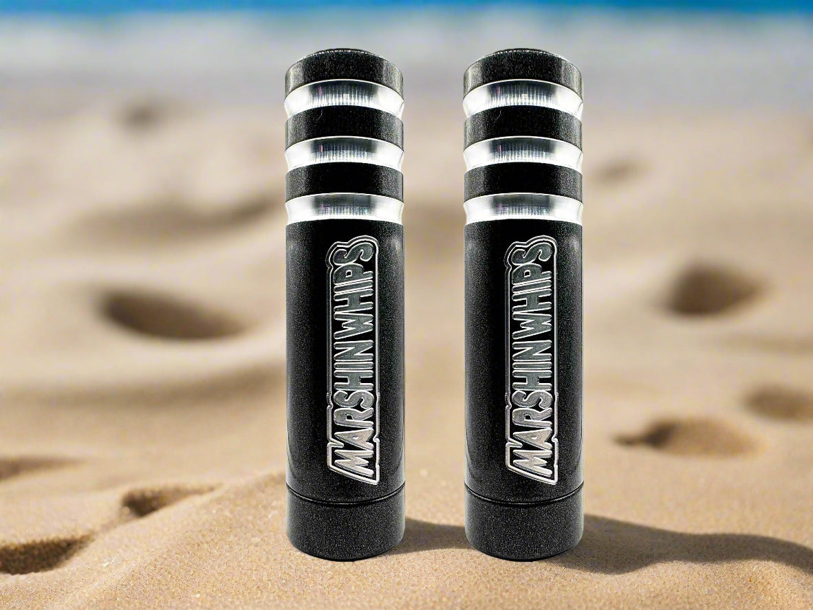 Photo of Game Changer LED Whip Set - Crystal Grey by Marshin Whips - Premium for UTVs / Side by Sides