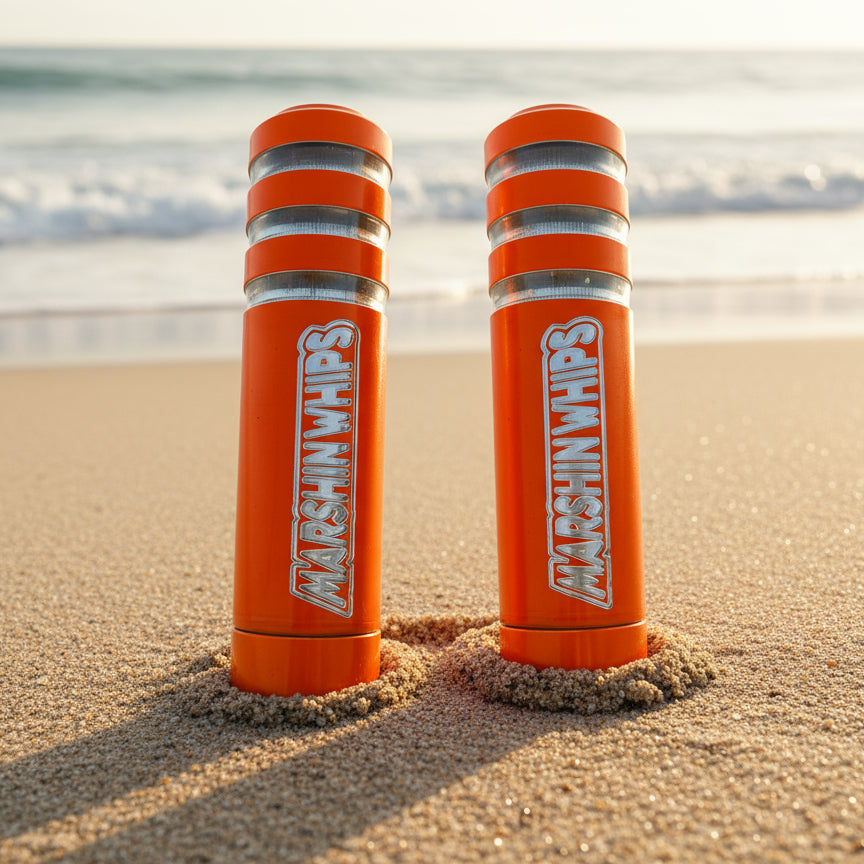 Photo of Game Changer LED Whip Set - Striking Orange by Marshin Whips - Premium for UTVs / Side by Sides