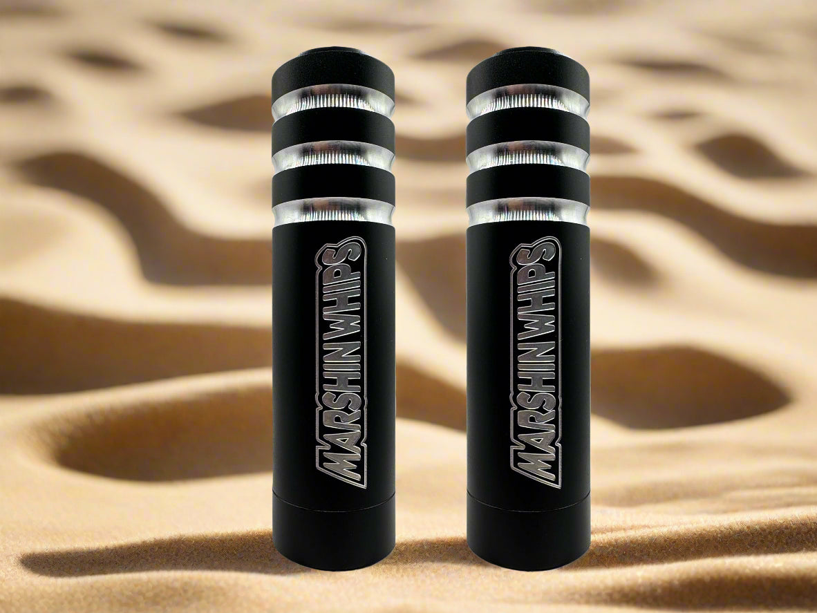 Photo of Game Changer LED Whip Set - Classic Black by Marshin Whips - Premium Whip for UTVs / Side by Sides