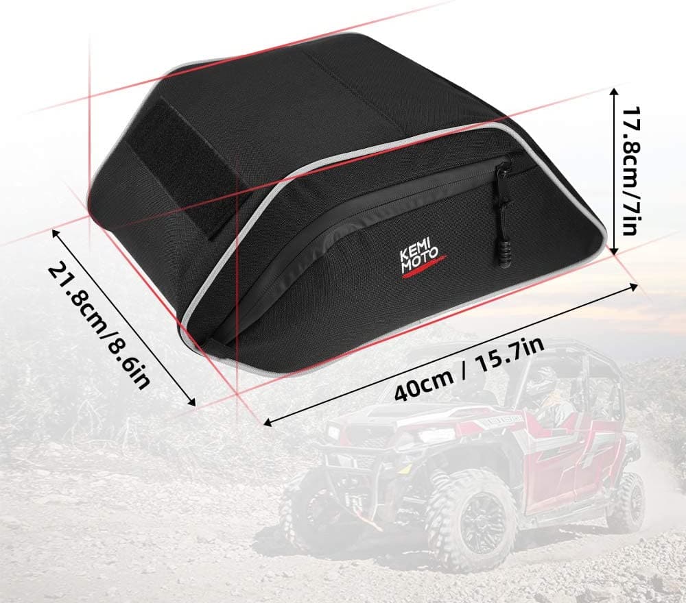 Photo of UTV Center Seats Storage Bag for Polaris General 2016-2024 by Kemimoto - Premium for UTVs / Side by Sides