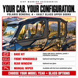 General 4 Vault upper-door base kit and optional windshield, rear window and wiper