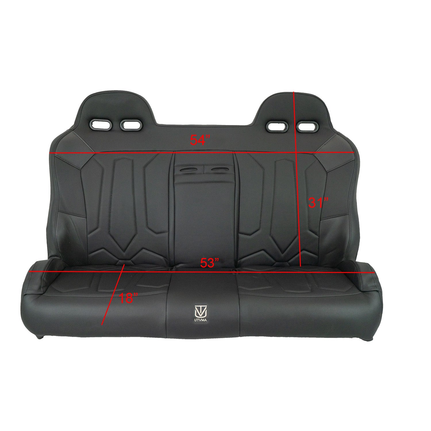 Photo of General 1000 Rear Bench Seat W Harnesses (2017-2025) by UTV Mountain Accessories - Premium Bench Seat for UTVs / Side by Sides