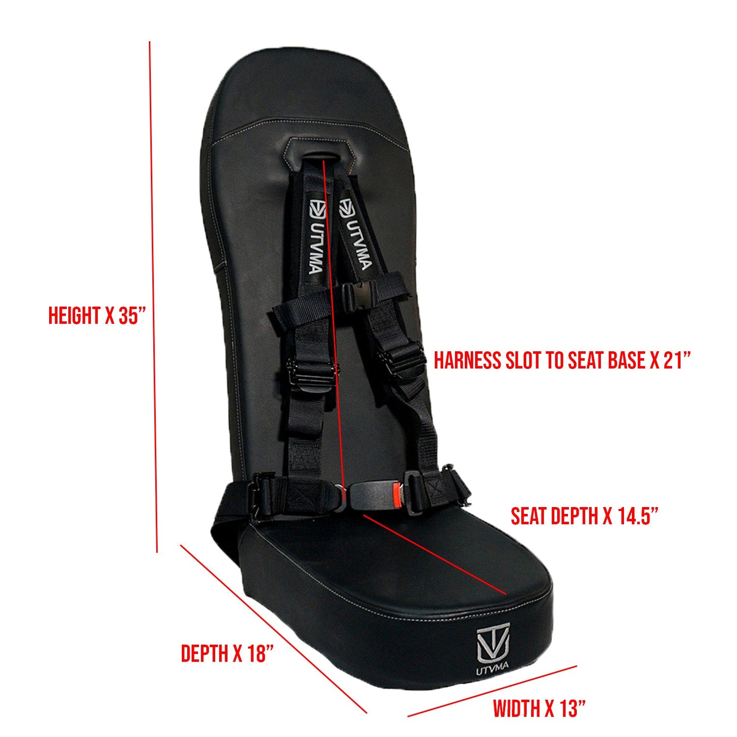 Photo of General 4 Rear Bump Seat w Console Delete Kit (2016-2025) by UTV Mountain Accessories - Premium Bump Seats for UTVs / Side by Sides
