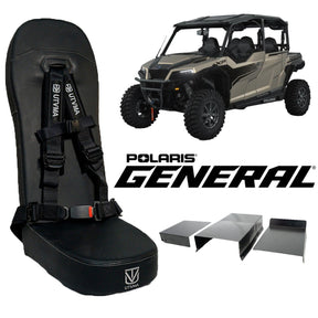 Photo of General 4 Rear Bump Seat w Console Delete Kit (2016-2025) by UTV Mountain Accessories - Premium Bump Seats for UTVs / Side by Sides