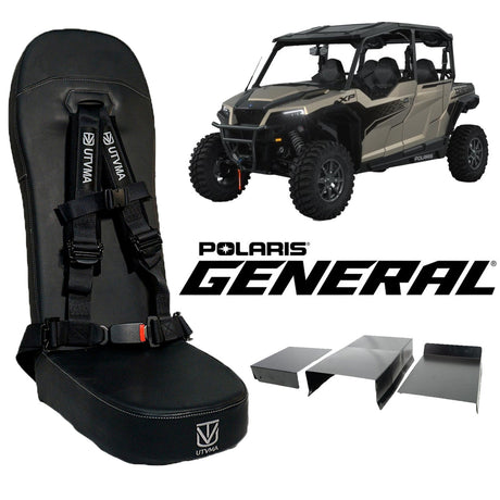 Photo of General 4 Rear Bump Seat w Console Delete Kit (2016-2025) by UTV Mountain Accessories - Premium Bump Seats for UTVs / Side by Sides