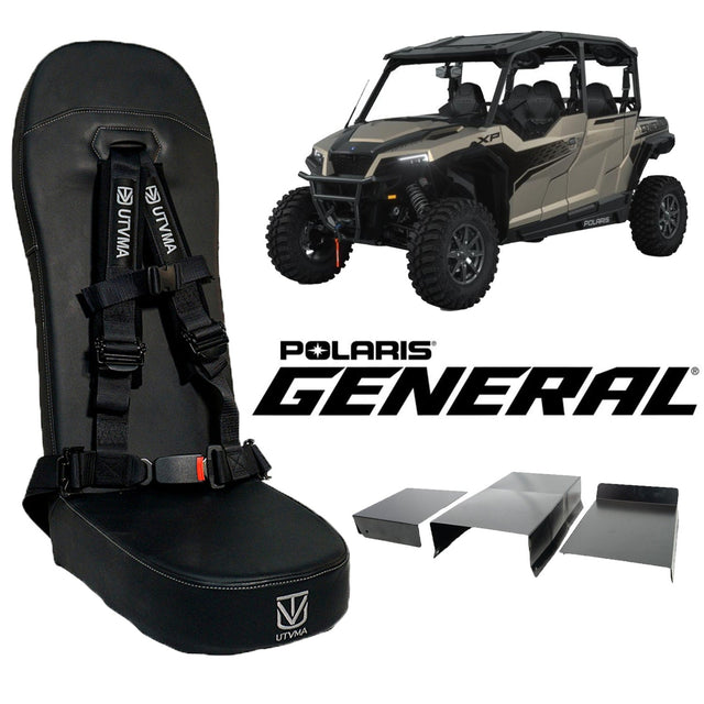 Photo of General 4 Rear Bump Seat w Console Delete Kit (2016-2025) by UTV Mountain Accessories - Premium Bump Seats for UTVs / Side by Sides