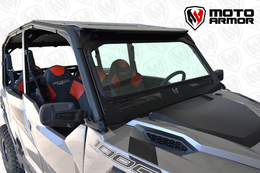Photo of Polaris General Vented Full Glass Windshield (2016+) by Moto Armor - Premium Windshields for UTVs / Side by Sides
