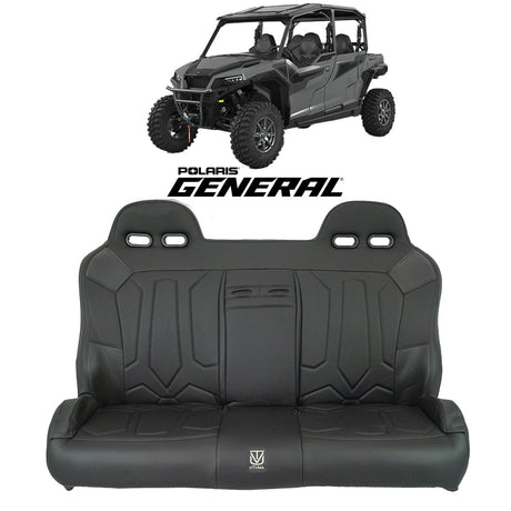 Photo of General 1000 Rear Bench Seat W Harnesses (2017-2025) by UTVMA - Premium Bench Seat for UTVs / Side by Sides