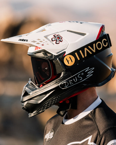 Havoc Infinity Goggle - Black/Gold Strap Smoke Magnetic Lens