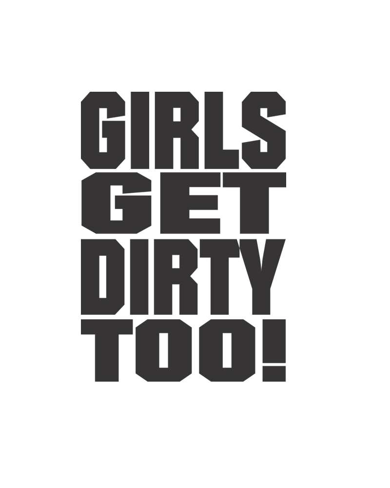 Photo of Girls Get Dirty Too! 3.0 4" x 3" by OFF-ROAD VIXENS CLOTHING CO. - Premium Decals for UTVs / Side by Sides