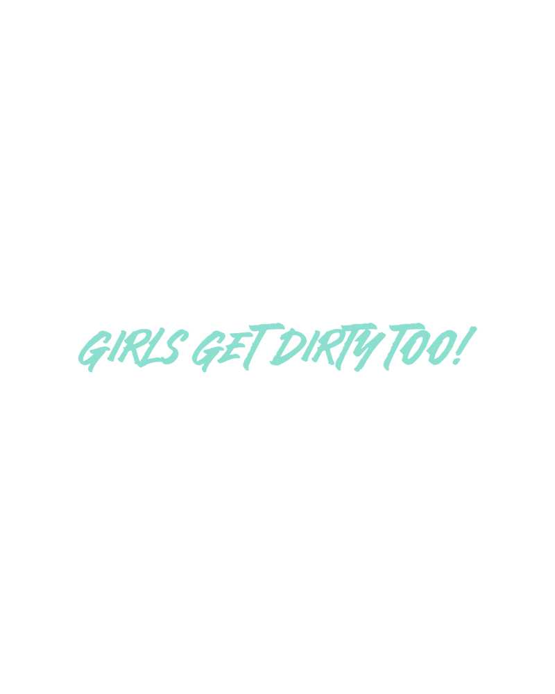 Photo of Girls Get Dirty Too! 4.0 Decal 1" x 8" by OFF-ROAD VIXENS CLOTHING CO. - Premium Apparel & Accessories for UTVs / Side by Sides