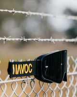 Havoc Infinity Goggle - Black/Gold Strap Smoke Magnetic Lens