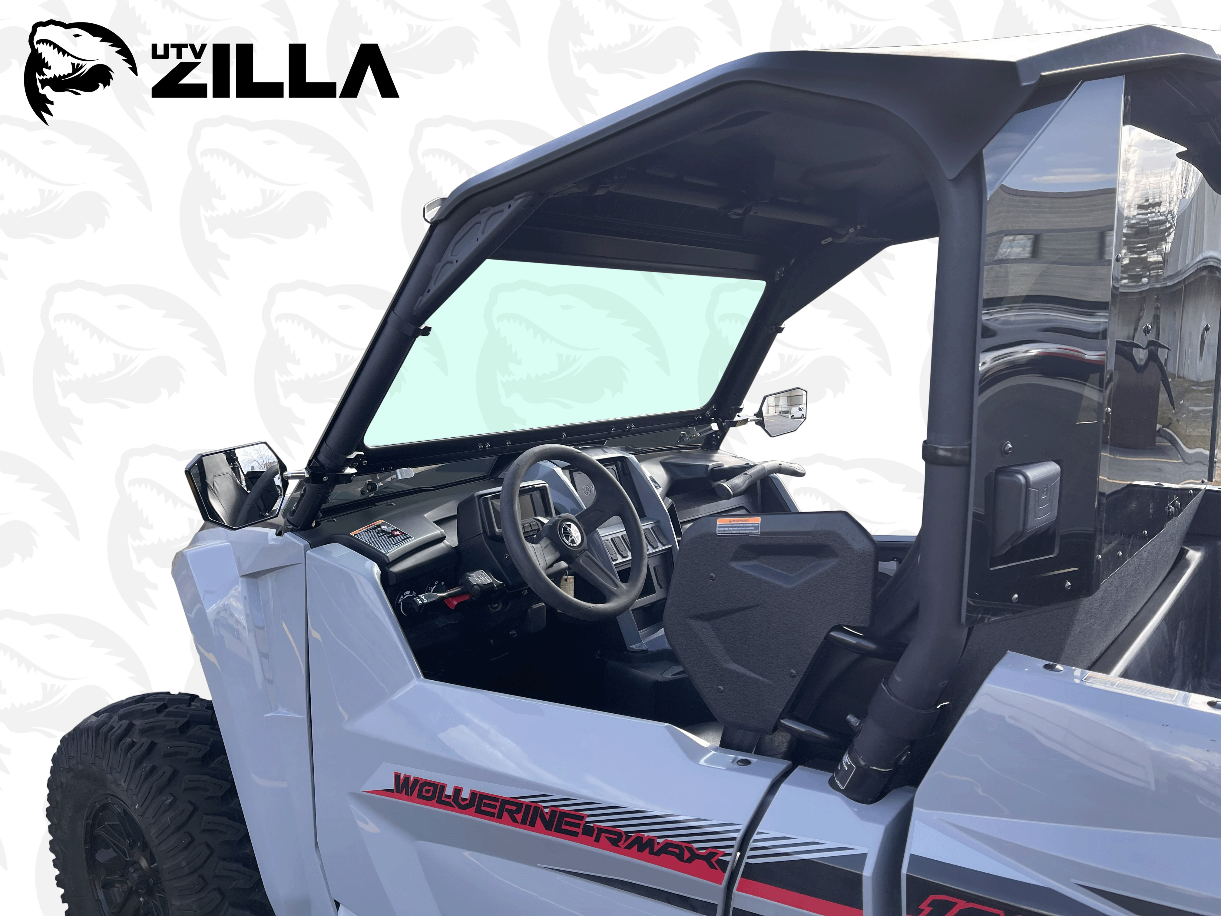Photo of Yamaha Rmax 1000 Glass Windshield, Wolverine by UTVZILLA - Premium for UTVs / Side by Sides