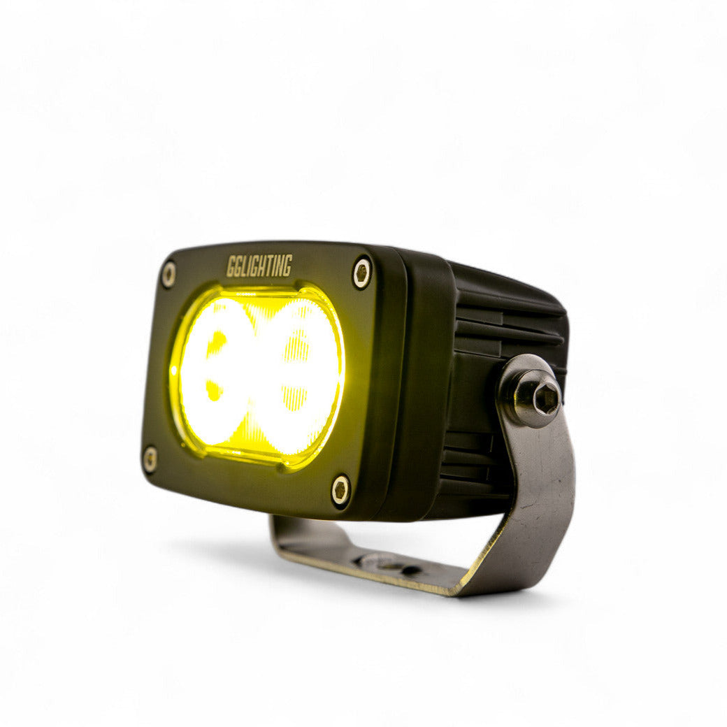 Photo of Dual Color White/Amber GP10 Pod by GGLighting - Premium for UTVs / Side by Sides