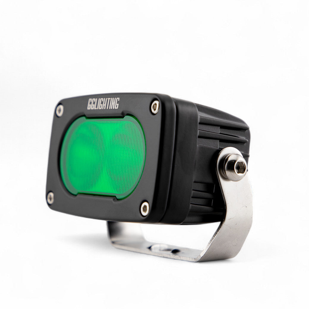 Photo of GP10 Flood Offroad LED Pod Green by GGLighting - Premium for UTVs / Side by Sides