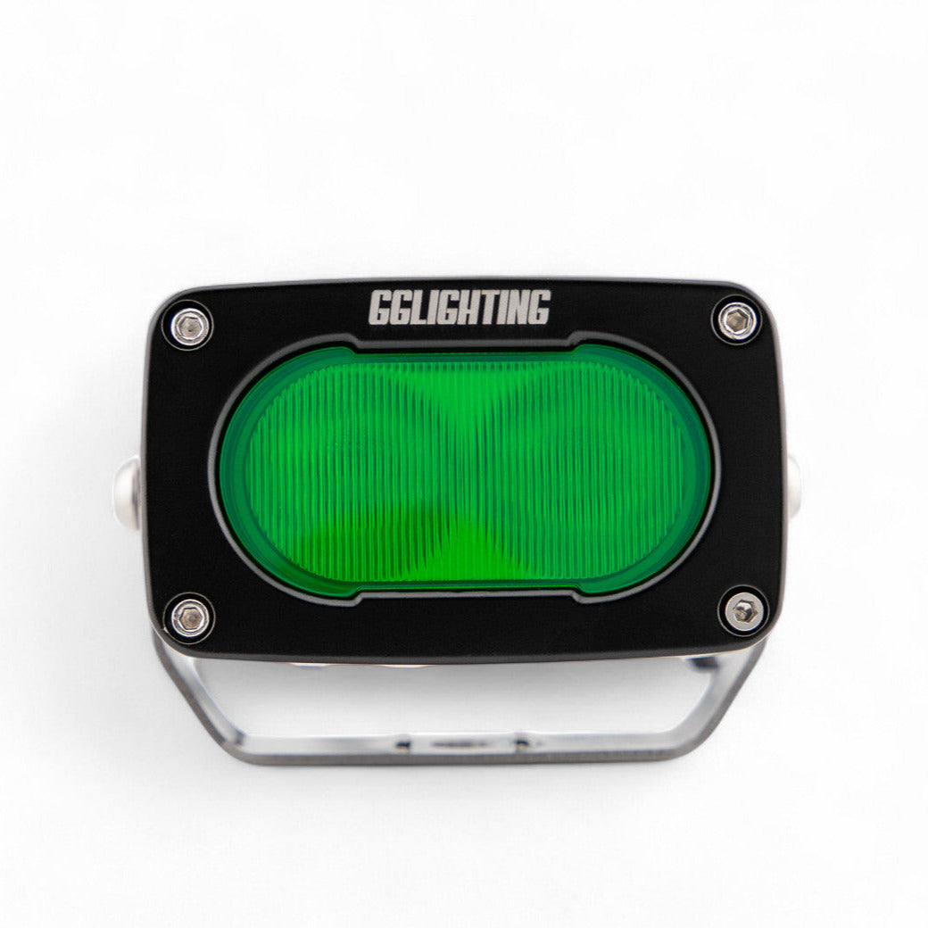 Photo of GP10 Flood Offroad LED Pod Green by GGLighting - Premium for UTVs / Side by Sides