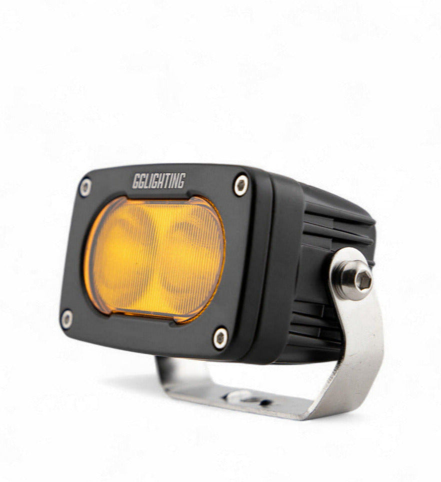 Photo of GP10 Flood Offroad LED Pod Amber by GGLighting - Premium for UTVs / Side by Sides
