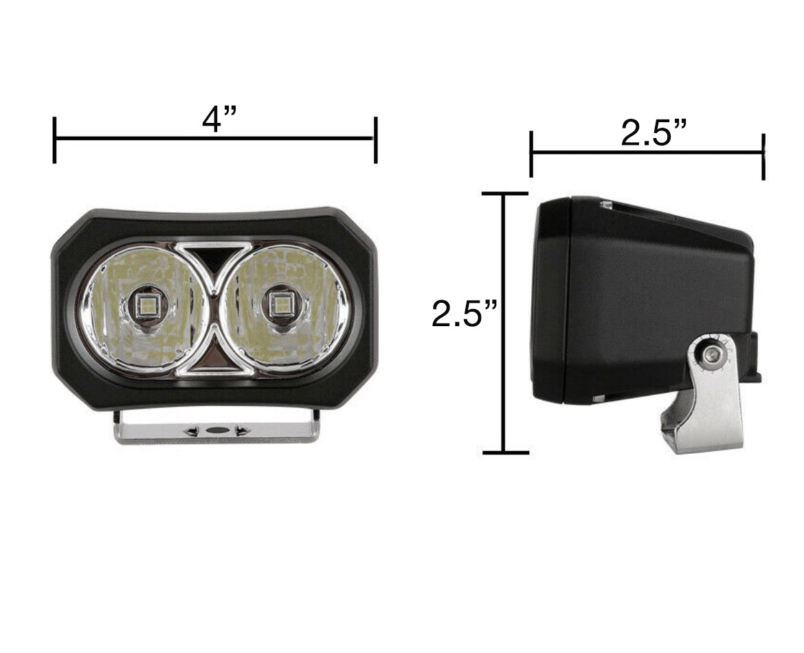 Photo of GP20 LED Pod Pair Amber by GGLighting - Premium for UTVs / Side by Sides