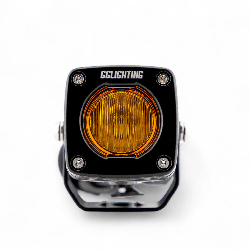 Photo of GP5 Single LED Pod Light Amber + Free Clear Lens by GGLighting - Premium for UTVs / Side by Sides