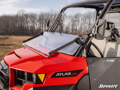 Photo of SuperATV Gravely Atlas JSV Scratch-Resistant Flip Down Windshield by SuperATV - Premium Windshields for UTVs / Side by Sides