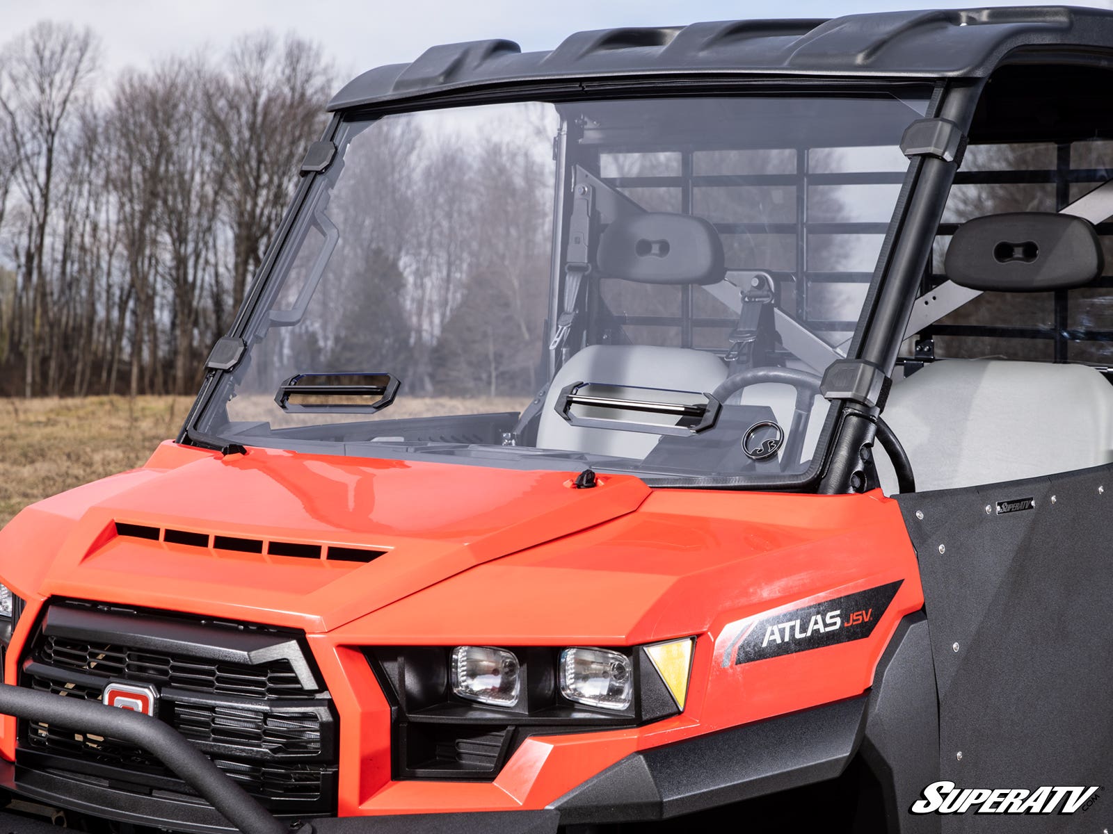 Photo of SuperATV Gravely Atlas Vented Full Windshield by SuperATV - Premium Windshields for UTVs / Side by Sides