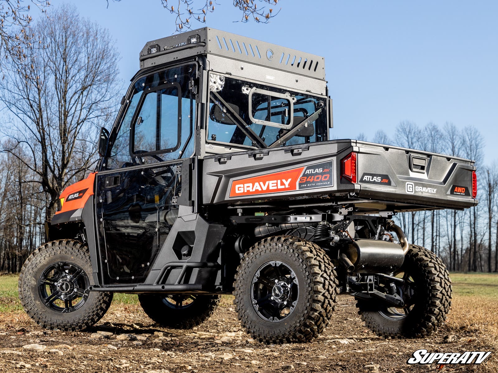Photo of SuperATV Gravely Atlas 3400 JSV Heavy-Duty Nerf Bars by SuperATV - Premium Nerf Bars for UTVs / Side by Sides