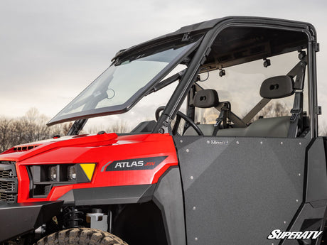 Photo of SuperATV Gravely Atlas JSV MaxDrive Power Flip Glass Windshield by SuperATV - Premium Windshields for UTVs / Side by Sides