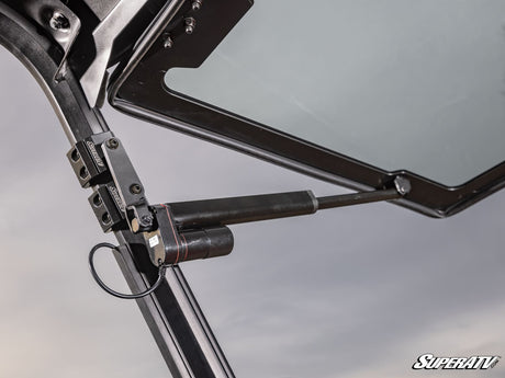 Photo of SuperATV Gravely Atlas JSV MaxDrive Power Flip Glass Windshield by SuperATV - Premium Windshields for UTVs / Side by Sides