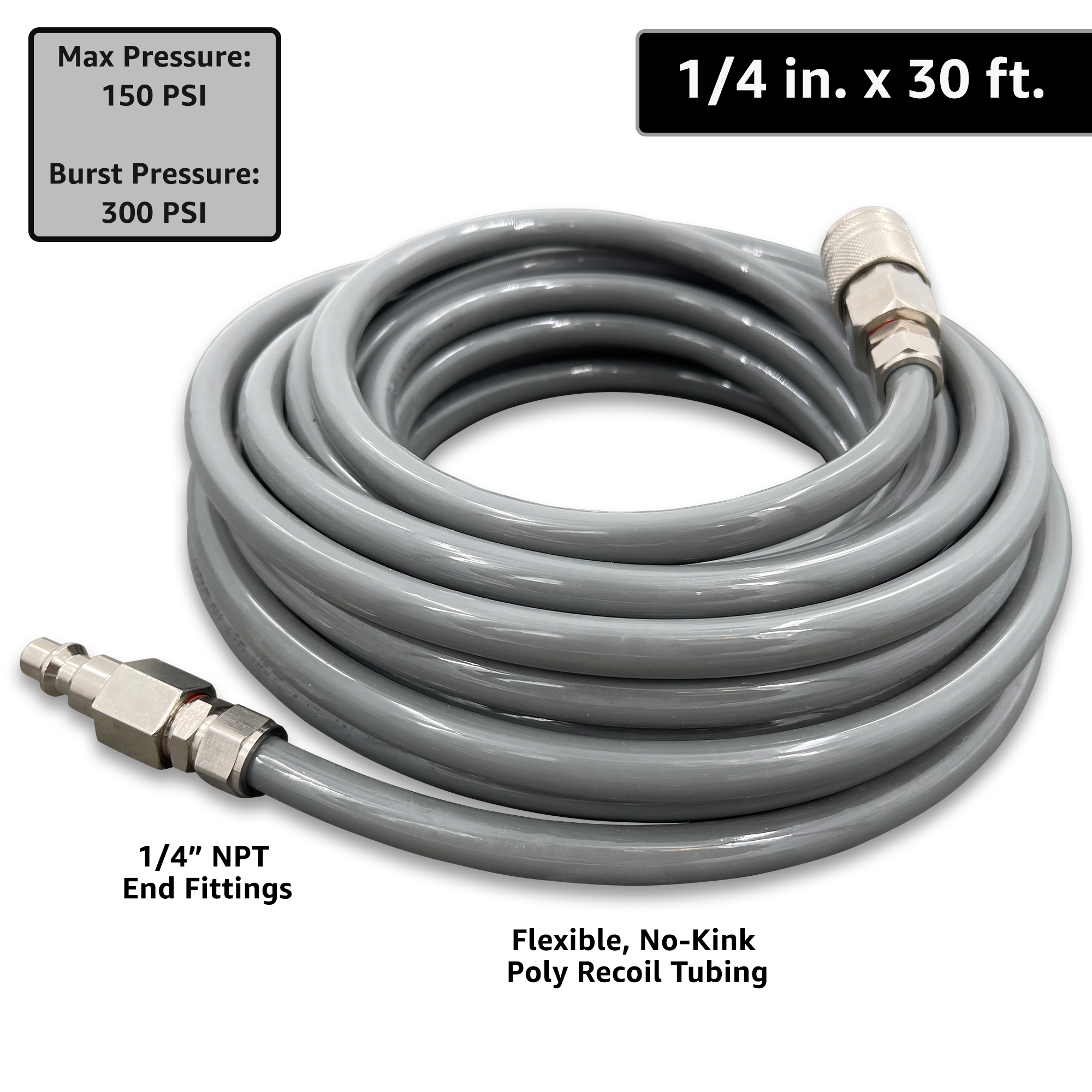 Photo of ViperFlow Poly Air Hose Kit - 1/4" x 30 ft. by JACO - Premium Tire Accessories for UTVs / Side by Sides