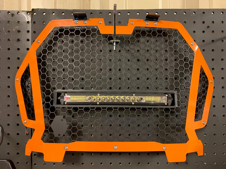 Photo of Aftermarket Snap In Grille with Light Bar by L&W Fab - Premium Grille for UTVs / Side by Sides