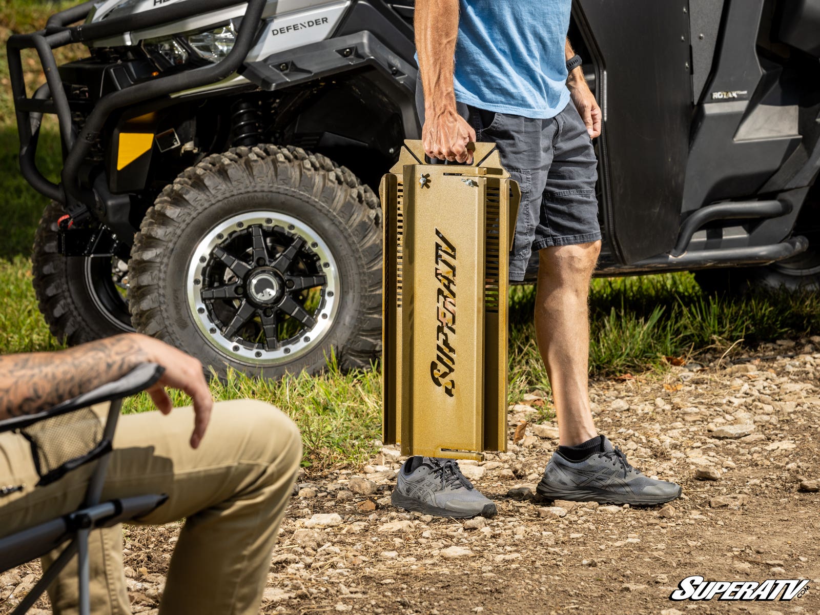 Photo of SuperATV Collapsible Fire Pit and Grill by SuperATV - Premium Mounts for UTVs / Side by Sides