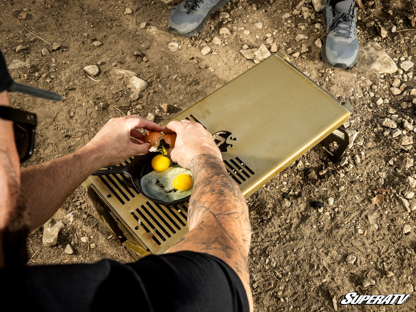 Photo of SuperATV Collapsible Fire Pit and Grill by SuperATV - Premium Mounts for UTVs / Side by Sides