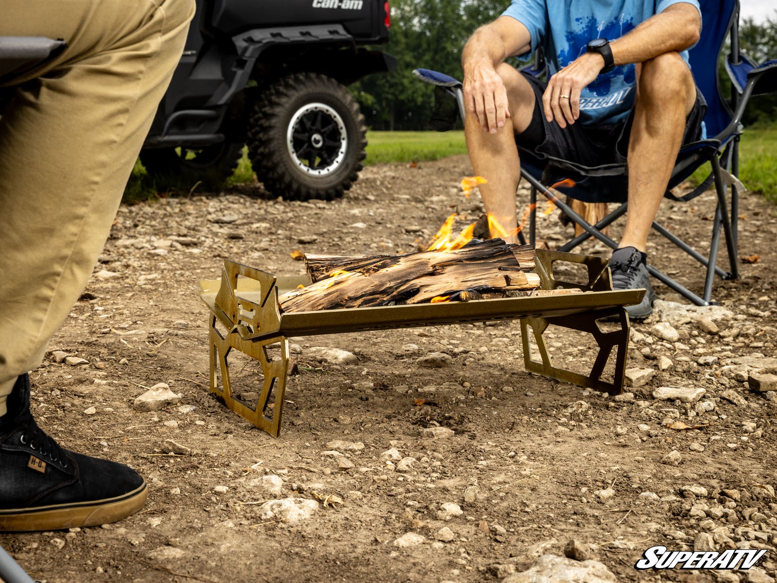 Photo of SuperATV Collapsible Fire Pit and Grill by SuperATV - Premium Mounts for UTVs / Side by Sides