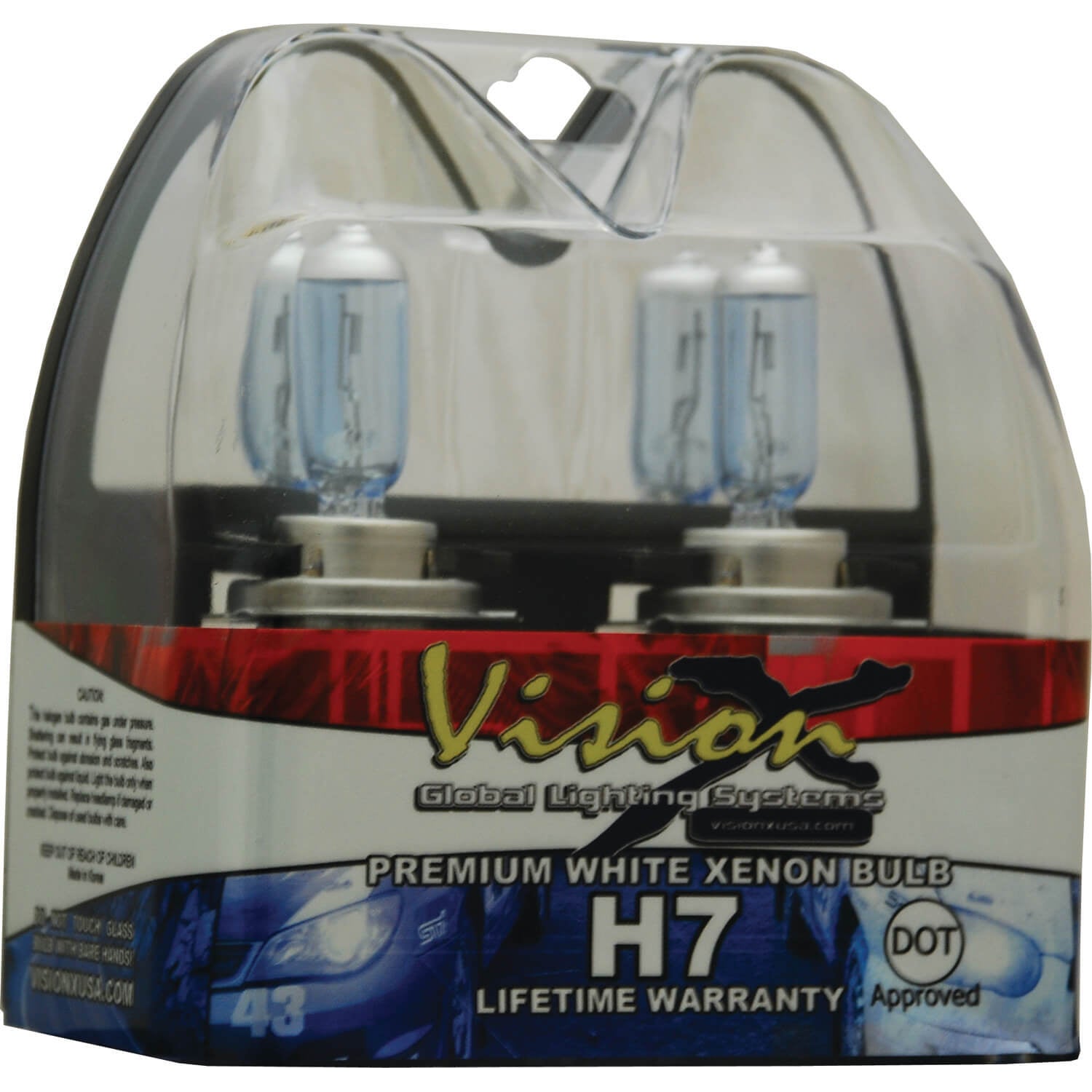 Photo of Super White Bulb Set H7 Hi/Low 55 Watt by Vision X Off-Road - Premium Halogen Bulb for UTVs / Side by Sides