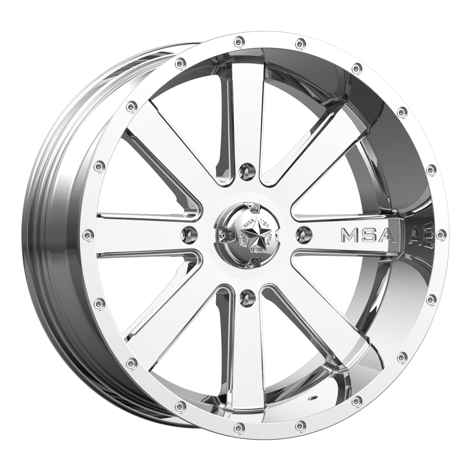 Photo of MSA M34 Flash - Chrome by MSA Offroad Wheels - Premium for UTVs / Side by Sides