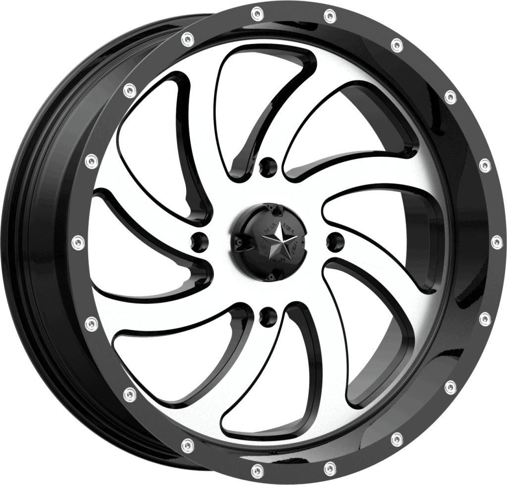 Photo of MSA M36 Switch Wheel - Machined Gloss Black by MSA Offroad Wheels - Premium for UTVs / Side by Sides