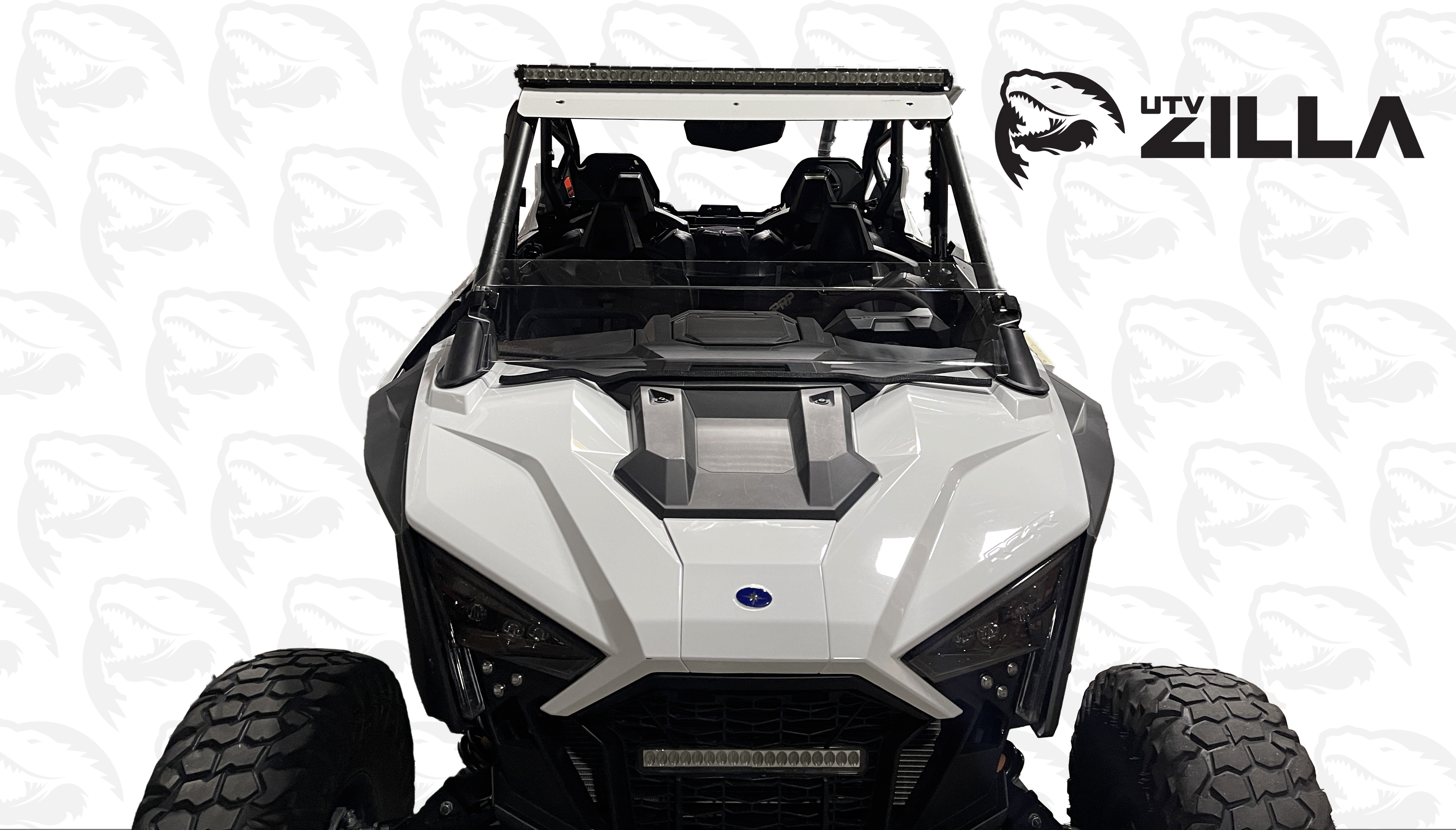 Photo of RZR Pro XP Half Polycarbonate Windshield by UTVZILLA - Premium for UTVs / Side by Sides