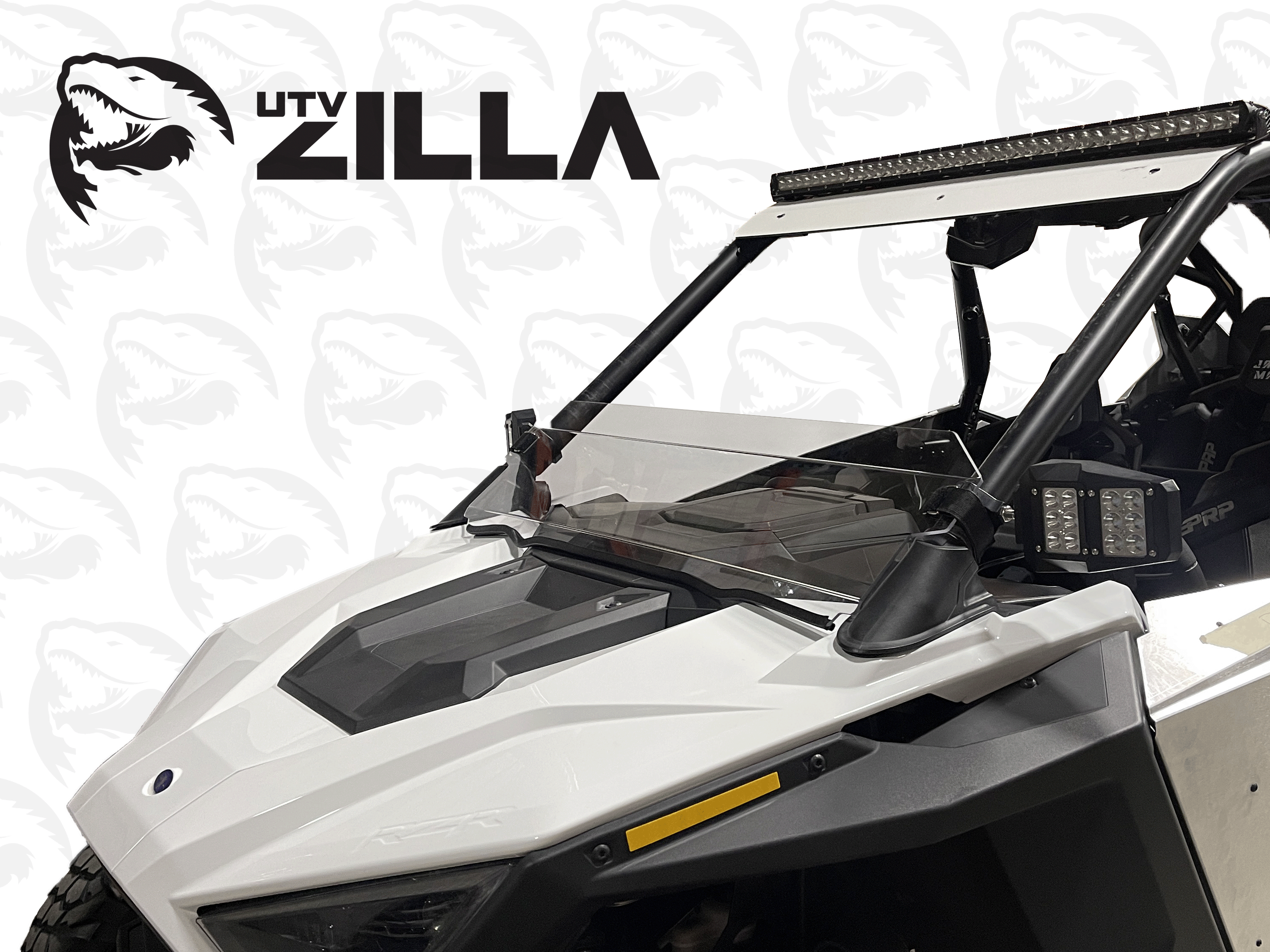 Photo of RZR Pro XP Half Polycarbonate Windshield by UTVZILLA - Premium for UTVs / Side by Sides