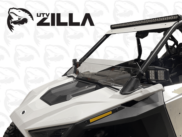 Photo of RZR Pro XP Half Polycarbonate Windshield by UTVZILLA - Premium for UTVs / Side by Sides