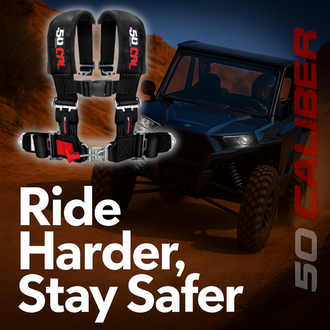 Photo of 2" 4-Point Harness Seat Belt by 50 Caliber Racing - Premium Harnesses for UTVs / Side by Sides
