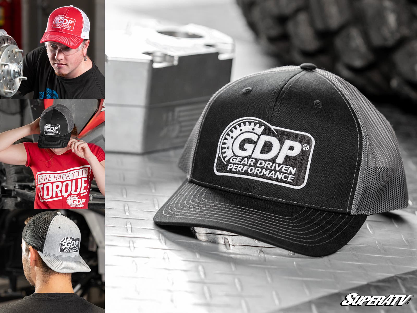 Photo of SuperATV GDP Trucker Hat by SuperATV - Premium Apparel & Accessories for UTVs / Side by Sides