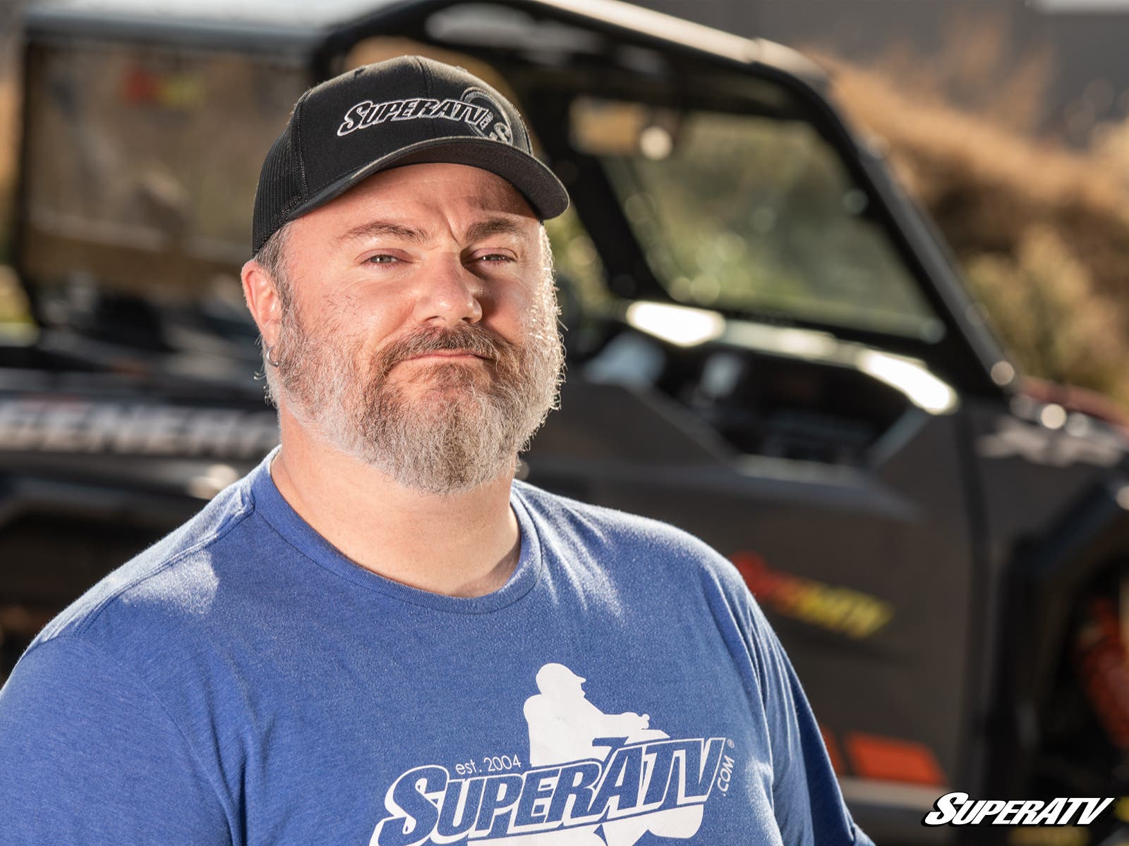 Photo of SuperATV Black and White SuperATV Trucker Hat by SuperATV - Premium for UTVs / Side by Sides