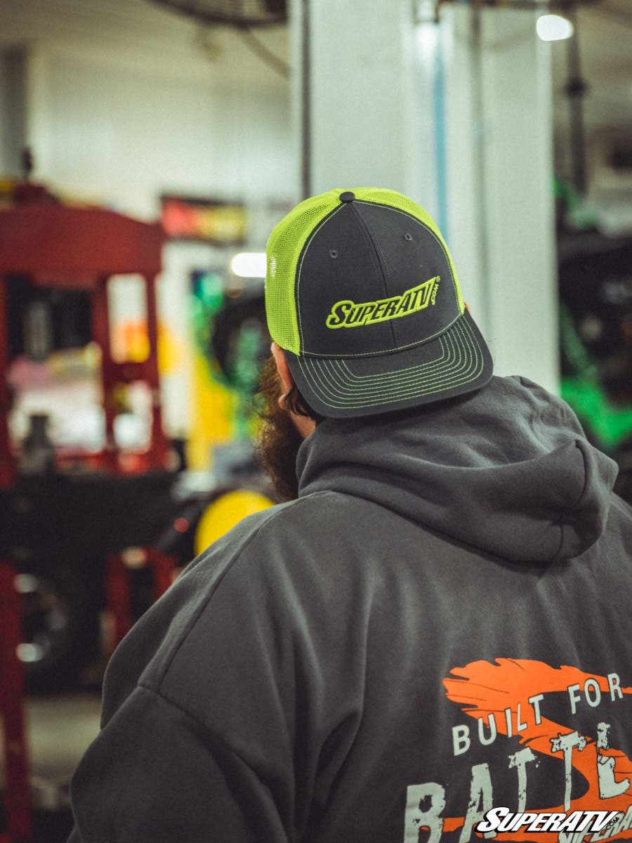 Photo of SuperATV SuperATV Green and Gray Trucker Hat by SuperATV - Premium Apparel & Accessories for UTVs / Side by Sides
