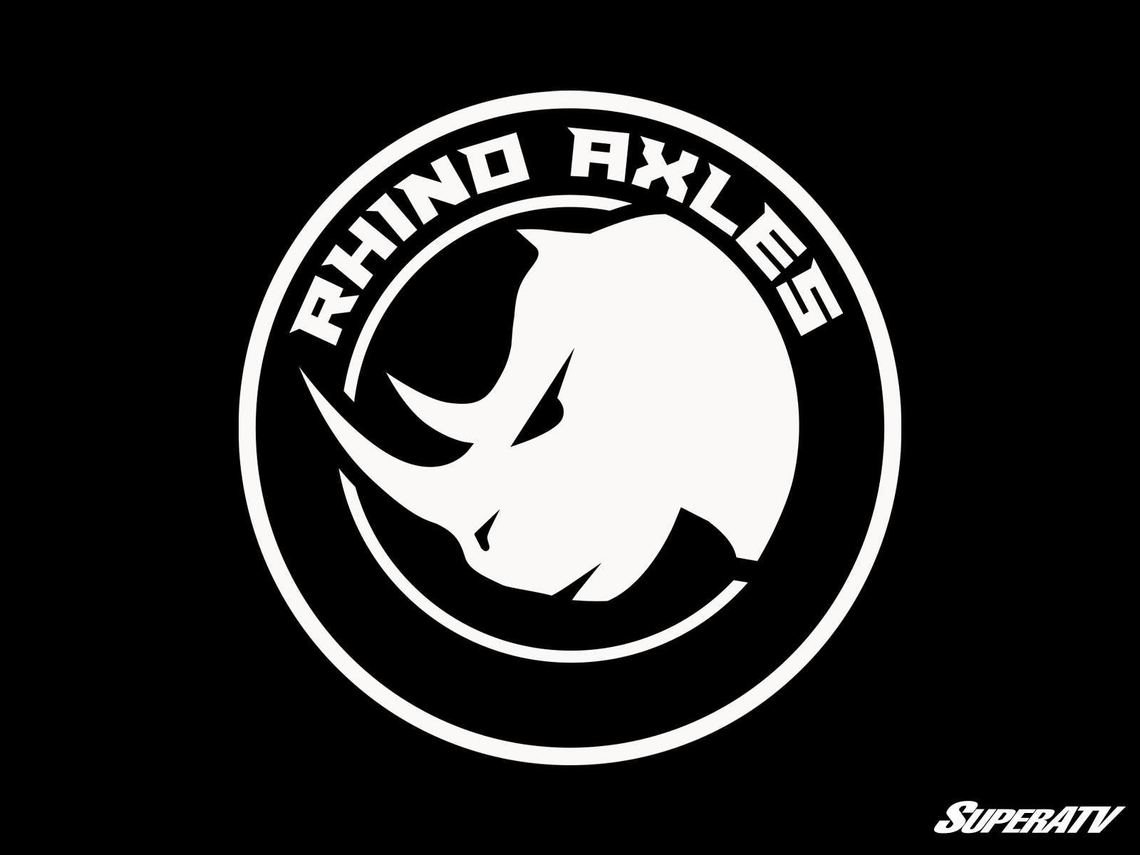 Photo of SuperATV SuperATV Black and White Rhino Axles Trucker Hat by SuperATV - Premium Apparel & Accessories for UTVs / Side by Sides