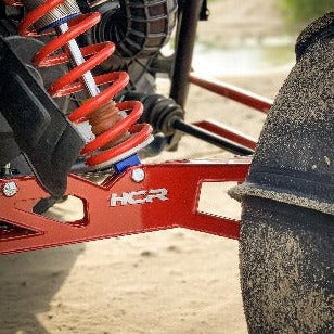 HCR Duner rear trailing arm installed on a Polaris RZR Turbo S