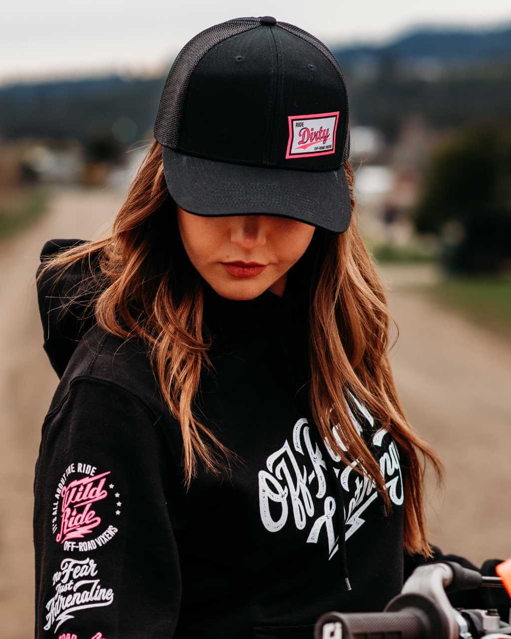 Photo of High Life Trucker Hat - Black by OFF-ROAD VIXENS CLOTHING CO. - Premium Apparel & Accessories for UTVs / Side by Sides