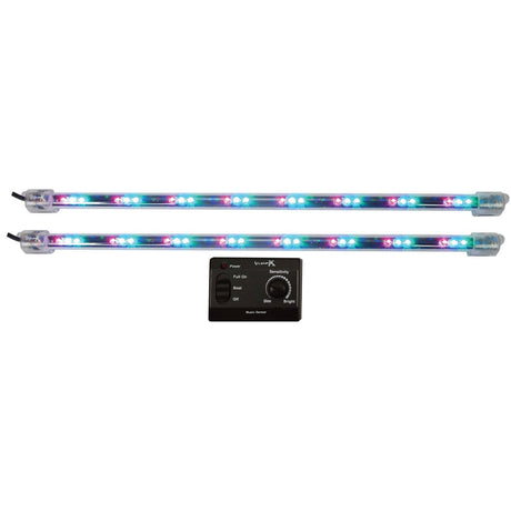 Photo of Mini Motion Strip Lights Twin Pack by Vision X Off-Road - Premium LED Light Whips & Rock Lights for UTVs / Side by Sides