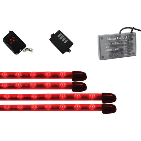 Photo of Flex Motion Strip Lights Undercarriage Kit by Vision X Off-Road - Premium LED Light Whips & Rock Lights for UTVs / Side by Sides
